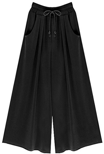 Femme Pantalons Jupe-culotte Pantalon de jogging large OverDose Taille Haute Pantalon large ceinturé