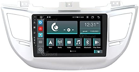 Autorradio de Ajuste Personalizado Compatible con Hyundai Tucson Android GPS Bluetooth WiFi Dab USB Pantalla táctil Full HD 9 procesador de 8 núcleos y comandos de Voz
