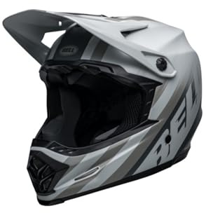 BELL Full-9 Fusion MIPS Lightweight Fiberglass Shell Adult Full Face MTB Downhill BMX Helmet - Matte Gray/Dark Gray, Large (57-59 cm)