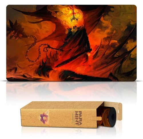 Paramint No Man Can Kill Me (Genähte Kanten) - Der Herr de Ringe Spielmatte - Kompatibel mit Magic: The Gathering Spielmatten - Spielen Sie MTG, YuGiOh, TCG - Originelle Designs