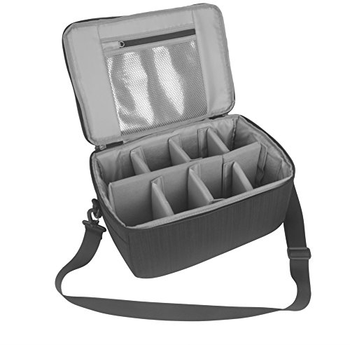 Koolertron Kameratasche SLR Fototasche mit Verstellbarem Schultergurt, Kamera Tasche Leicht Wasserdicht, Camera Bag mit Gepolstert, Stoßfest, Kamerataschen für SLR-Kamera Fotografie-Enthusiast