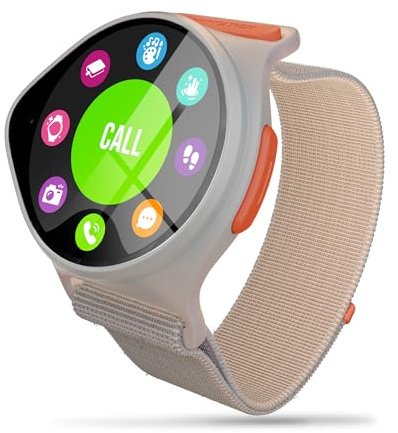 NickWatch Kinder-Smartwatch mit GPS • Live-Tracking & sichere Zonen • IP68 wasserdicht, langlebiges Design • Inklusive 12-Monats-eSIM-Datenplan (TR-NICKW001-2-12)