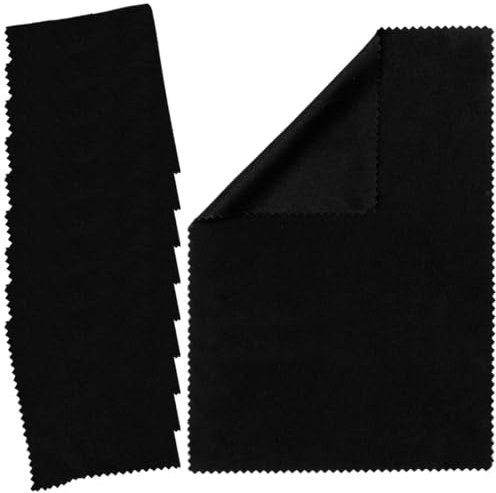 OQKAHIV Juego de 10 paños de microfibra premium negros sin pelusa para limpiar gafas, lentes, pantallas, tabletas y más, Perfectos para pulir y limpiar de manera efectiva