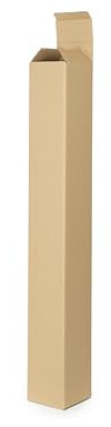 WePack 20 Stück Versandhülsen 650x120x120 mm Versandkarton lang und eckig 1-teilige Design Braun Versandrohr Versandrolle Faltkarton ohne Sperrgutzuschlag