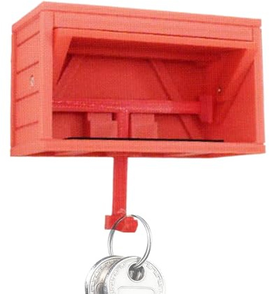 Générique Porte Clé De Garage Voiture 3D avec Porte Ouvrable, Porte Clef Mural, Support Accroche Clef Drole Decoration Murale pour Entrée (sans Voiture)