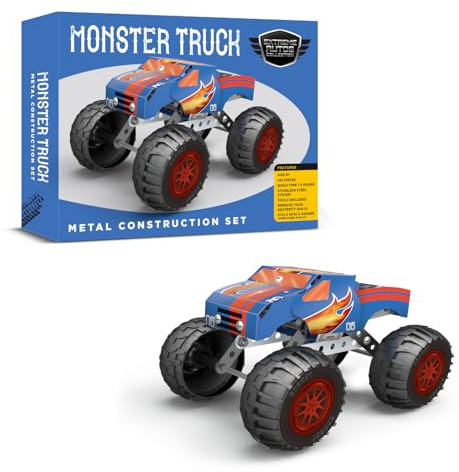 Coach House Partners Monster Truck - Juego de construcción de metal (149 piezas)