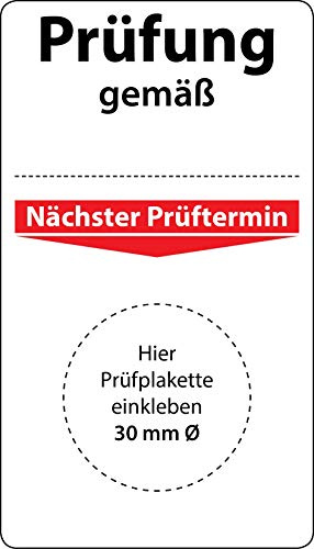 Grundläggande plakett testning enligt, 100 stycken, 70 x 40 mm, vinylfolie, självhäftande, grundetikett för testplaketter
