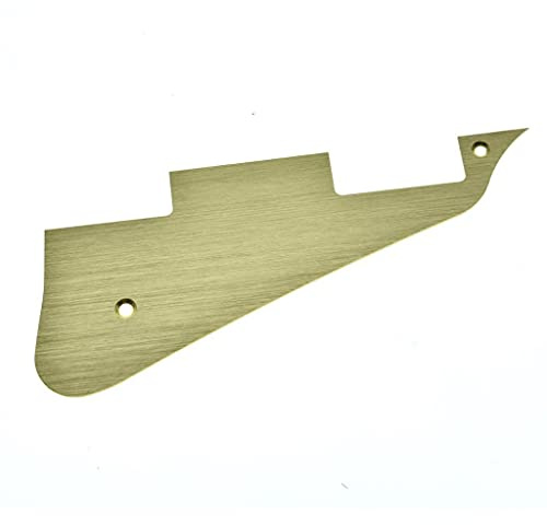 Dopro Metallaluminium anodiserad LP elgitarr pickguard repplatta passar för Epiphone Les Paul guld
