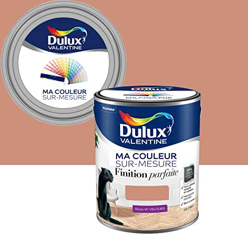 Ma Couleur Sur-mesure par Dulux Valentine – Peinture Intérieure Murs, Plafonds, Boiseries - Finition Parfaite - 98% d'opacité - Velours Cuivre Rose 2,5 L - Palette Jeu