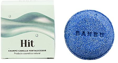 BANBU Champú de cabello sólido Hit fortalecedor anticaida 75 gr. Vegano Fabricado en España