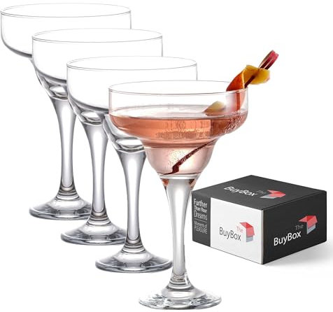 the mask el turko Margarita Glasses, Cocktail Glasses, Martini Coupe Glasses, Crystal Espresso Martini Glasses, Long stem Glassware (250ml/8.4oz) (4 Pcs)