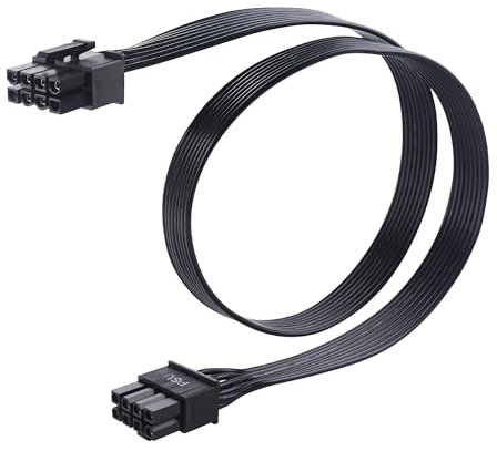Cable Matters 8 Pin GPU Power Cable - 2ft, 8Pin PSU(EPS/ATX) Male to 6+2Pin PCIe/GPU Male Cable, Graphics Card Power Cord, Compatible with Corsair Type 3 and Type 4, Not for EVGA PSU