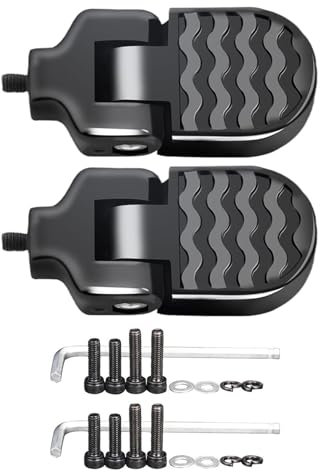 Pedale, Klapppedale, Fußpedale, Aluminiumlegierung, rutschfeste Fußrasten für Straße, Berge und E-Bikes, robust und kompakt, 8,9 x 4,9 cm für zusätzliche Unterstützung und Komfort