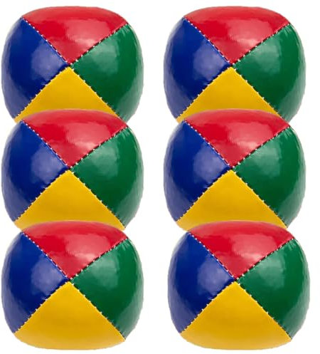 ZQuintuplian 6 Stück Jonglierbälle für Anfänger, Jonglierbälle für Anfänger Übung - Weiche und Jonglierbälle Langlebige Bälle für Jonglierbälle für Jungen und Mädchen