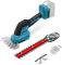 Akku Heckenschere kompatibel mit Makita 18V, 2-in-1 Grasschere & Strauchschere, Rasenmäher für Rasen Hinterhof Garten, 24cm & 13.5cm Schnittbreite (S)