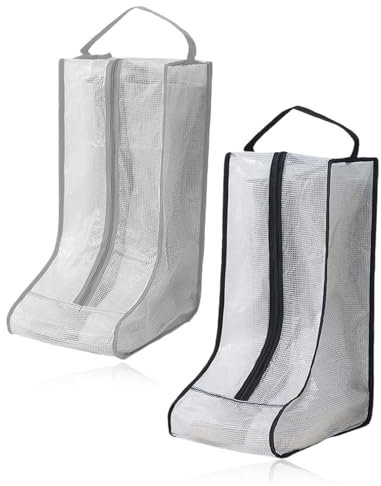 TPZORJX 2pcs Stiefel Aufbewahrungstasche - Tragbare Stiefeltasche mit Griff Staubdicht und Wasserdicht Stiefel Garage Reise-Schuhtasche Shoes Bag für Zuhause, Reisen
