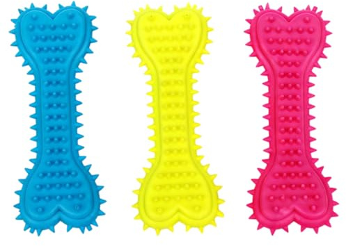 DOKRIN Giochi da masticare per cani Confezione da 3 giocattoli per cuccioli, giocattoli resistenti alla masticazione, giocattoli da masticare per cani e cuccioli di taglia media e grande.