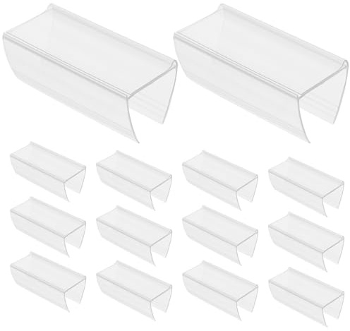 TOGEVAL 30 pezzi Porta Etichette Prezzi per Scaffali in PVC Resistente Clip per Cartellini Segna Prezzi Negozio Supporto Etichette Riutilizzabile per Organizzazione Casa Ufficio e