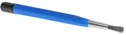 PACKOVE Scratch Brush Pen for Coin and Electronic Cleaning, Blue Glass Fiber Wire Sanding Brush for Watch and Clock Surface Prep