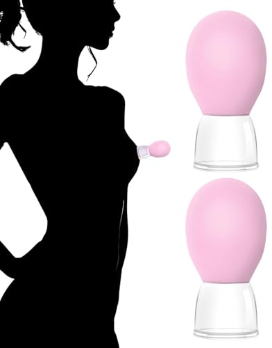 Ninnyi 2 Pcs Nipple Suckers for Pleasure Extreme, Nipple Clamps Women Adult, BDSM Sexy Clitorise Stimulator Sucker for Female Couples