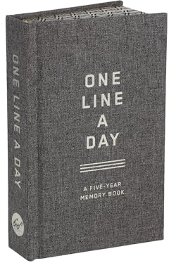 Charcoal Canvas One Line a Day: A Five-Year Memory Book