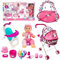 koolbitz 15 Pcs Reborn Realistic Baby Doll Set Newborn with Sound, Removable Clothes, Movable Soft Smooth Body, Baby Food Chair, Baby Activity Center, Sippy Bottle