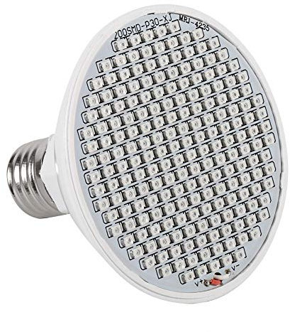 Fdit 200 LED Lampe de culture de plantes avec lumière bleue rouge LED Ampoules de croissance Lampe de croissance Panneau de lumière de plante spectre complet pour la culture de plantes d'intérieur