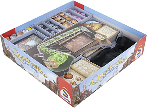 Feldherr Organizer kompatibel mit Die Quacksalber von Quedlinburg + Die Kräuterhexen + Die Alchemisten - Grundspielbox