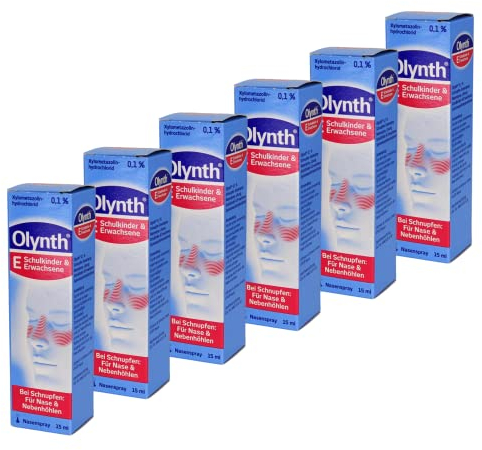 OLYNTH Nasenspray für Erwachsene Sparset I 6X 15ml Schnupfenspray I mit gratis Giveaway von Pharma Perle