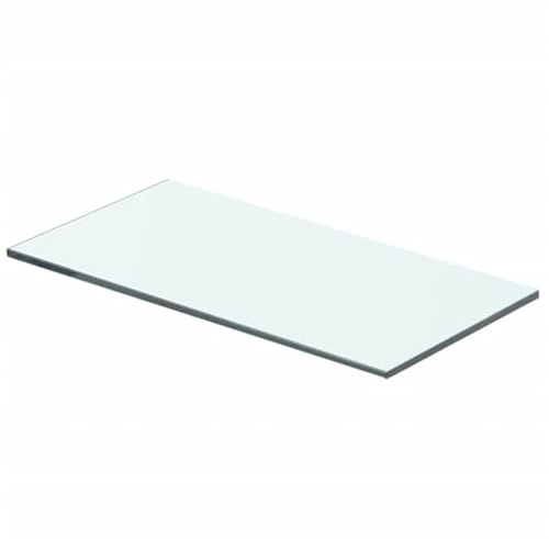BaraSh Regalboden Glas Transparent 40 cm x 15 cm Glasplatte Tisch Schminktisch Glasplatte