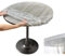 MisFun Tischdecke Transparent Rund Dia.75 CM, Durchsichtige Tischdecke mit Gummizug, Tischschutzfolie Transparente Tischfolie, Outdoor Tischdecke Wetterfest Gartentischdecke Holz Möbel Schutzabdeckung