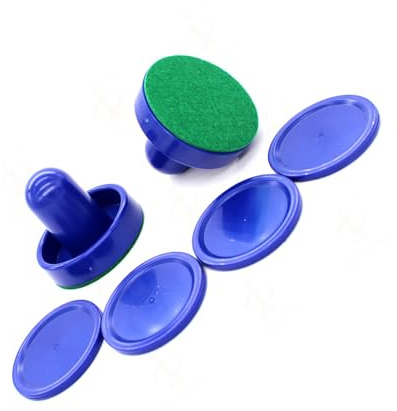 Air Hockey Pusher e Air Pucks Set da tavolo con maniglia di ricambio per adulti e bambini Set da hockey da tavolo
