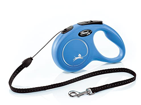 FLEXI® Classic Cord Retractable Dog Leash, Small, 16 ft - Blue
