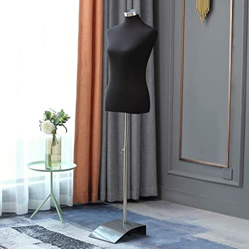 Loywe Mannequin de Couture Buste de Femme réglable en Hauteur Taille 36/38 Noir LW6020S