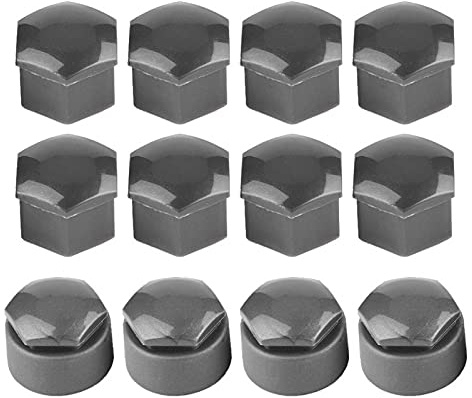 20 st 17 mm hjulmutterskydd bilhjul auto nav skruvskydd st?ldskydd lock hjulmutter f?lgskydd (gr?)
