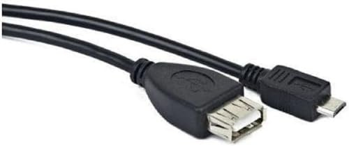 LANBERG USB-Kabel Micro M an USB-A F 2.0 OTG Black 15cm OEM