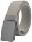LionVII Elastische Gürtel für Herren Arbeit Nylon Canvas mit Metallschnalle 130cm (Grau)