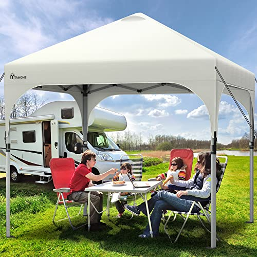 YITAHOME Carpa desplegable instantánea de 2,5 x 2,5 m, Resistente al Agua, Plegable, para jardín, Camping, Fiesta, Tienda de campaña con Bolsa Enrollable para Patio, mercados y Playa