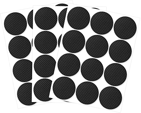 OSDUE Almohadillas antideslizantes 5 mm, juego fieltro autoadhesivo, alfombra antideslizante muebles, patas sillas, suelos duros (36 unidades)