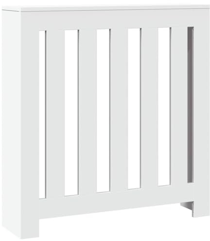 vidaXL Radiator Cover White 30.7x7.9x32.3 Engineered Wood