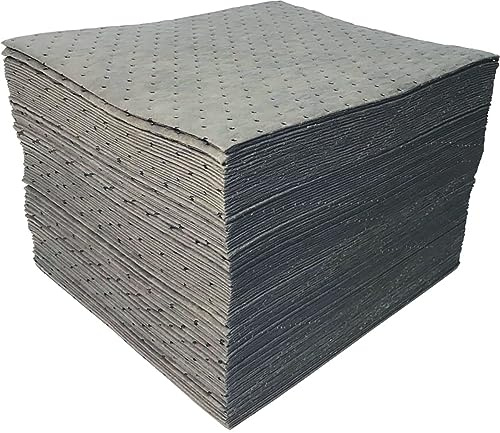 NIANTONG Universal Absorbentes de Aceite Almohadillas Rollo de Estera Mantenimiento Aceite para Aceite/Aceite Agua Universal/Productos Químicos Reutilizable(Size:4mm-100 Sheet,Color:Universal)