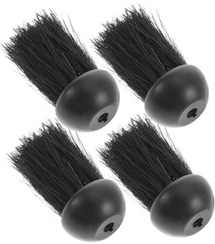 CHILDWEET 4pcs Wood Brush Fireplace Cleaning Tool Set Soft Bristles Ash Removal for Indoor Fireplace Maintenance