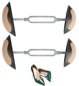 suuosl Écarteur de Chaussures Ajustable 2pcs, Embauchoir Antidérapant pour Élargir Talons Hauts, Chaussures Plates, Baskets et Bottes, Extenseur de Chaussures Universel (7-12 cm)
