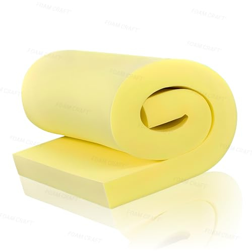 Orthopedic Gel Memory foam for Mattress toppers & Dog bed | 100% Visco Elastic Foam Cut to Size for Seat cushions, Chair pads & furniture, Plush Foam for Seating & Bed pillows (14 x 80 inch, 1 Thick)