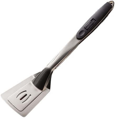 Pinzas para parrilla – 2 en 1 espátula de acero inoxidable con bloqueo – Pinzas de cocción con bloqueo para barbacoa, para pescado, carne, freír, cocina al aire libre, camping