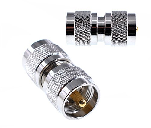 Oiyagai 2-Pack Adattatore UHF Maschio a Maschio PL-259 – Connettore RF Coassiale per Antenne Cavi Coax Radio WiFi Applicazioni RF