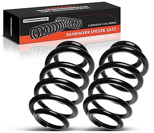 Frankberg 2x Federn Fahrwerksfeder Vorderachse Kompatibel mit A4 8E2 B6 8EC B7 A4 Avant 8E5 B6 8ED B7 2000-2008 Replace# 8E0411105CF
