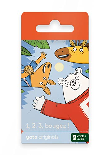Yoto 1, 2, 3, bougez ! – Tarjeta de Audio Musical Francesa para niños para Uso con Reproductor Yoto y Mini Reproductor de Audio Todo en 1, para niños a Partir de 3 años
