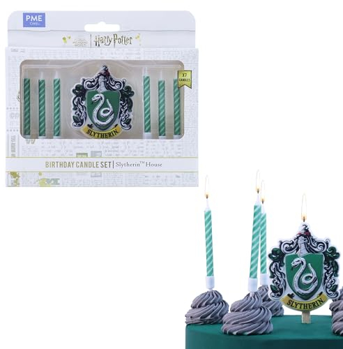 PME Harry Potter Geburtstag Kerzen 7er-set, Slytherin