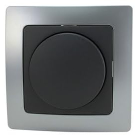 Regulador de luz empotrable conmutable, ajuste de intensidad, instalación sencilla, ideal para controlar el ambiente y ahorro energético.